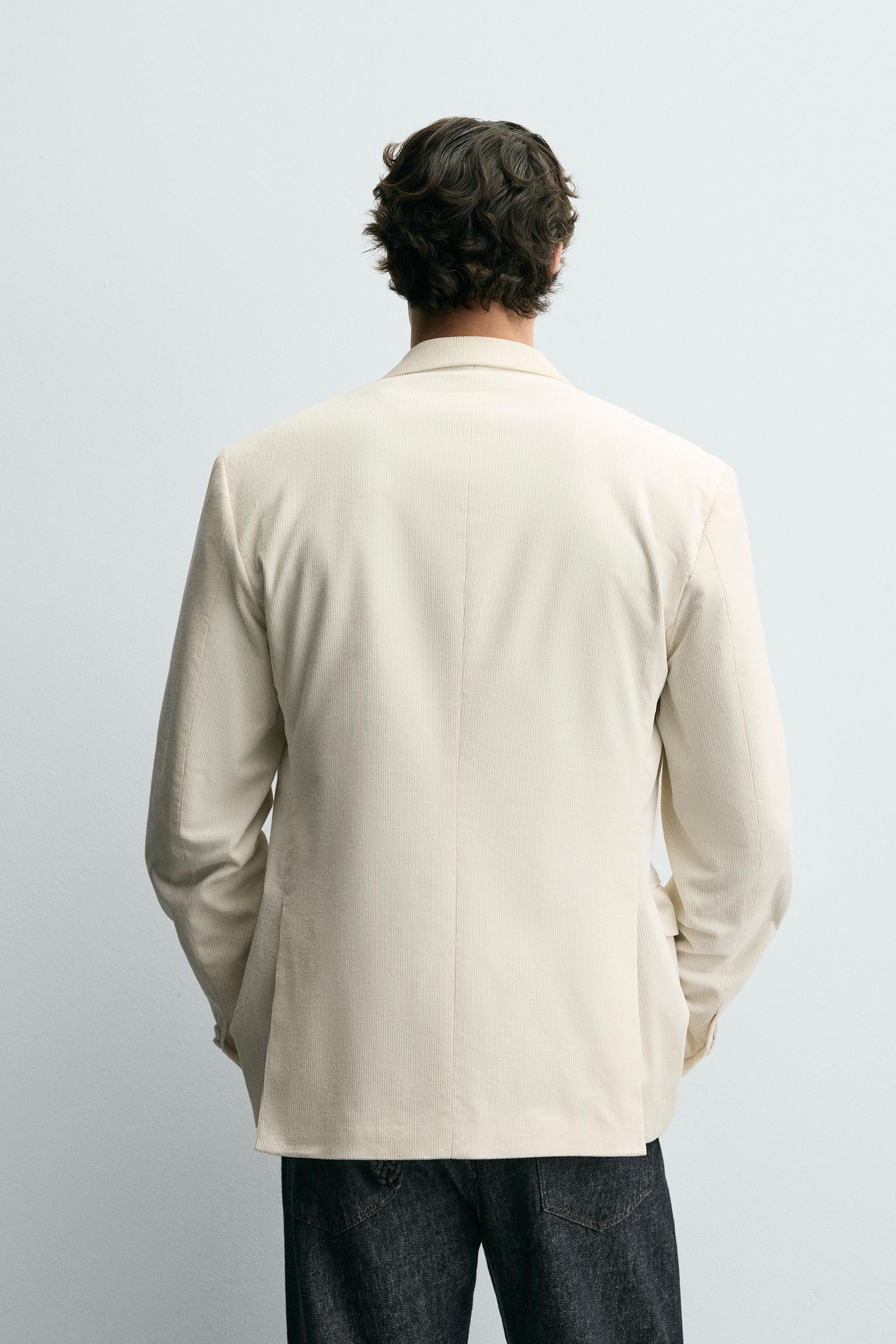 DOUBLE BREASTED CORDUROY BLAZER